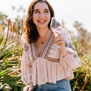 Free People Boho Cropped Top